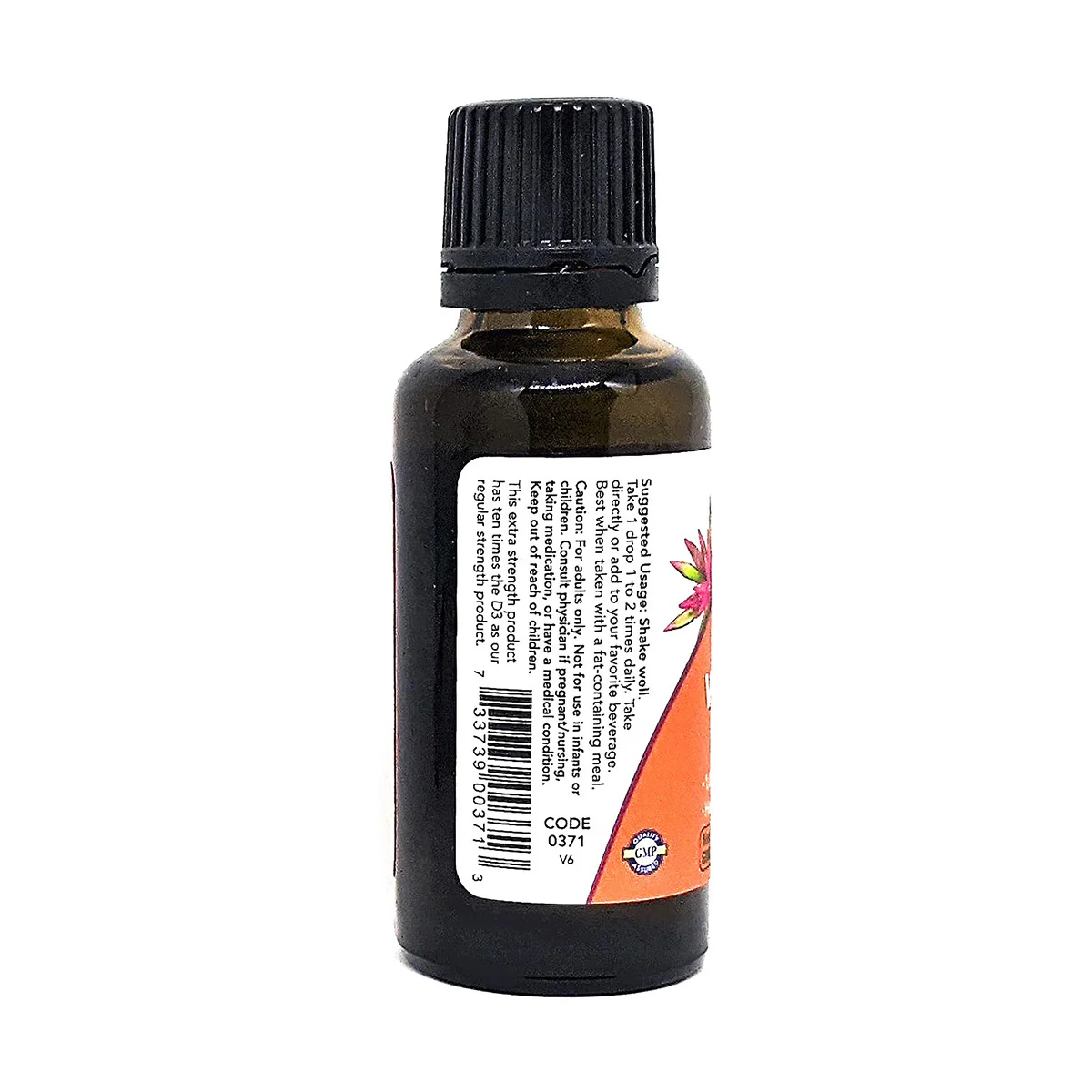 Now Vitamin D3 Extra Strength 1,000IU Liquid 30ml - Image 2