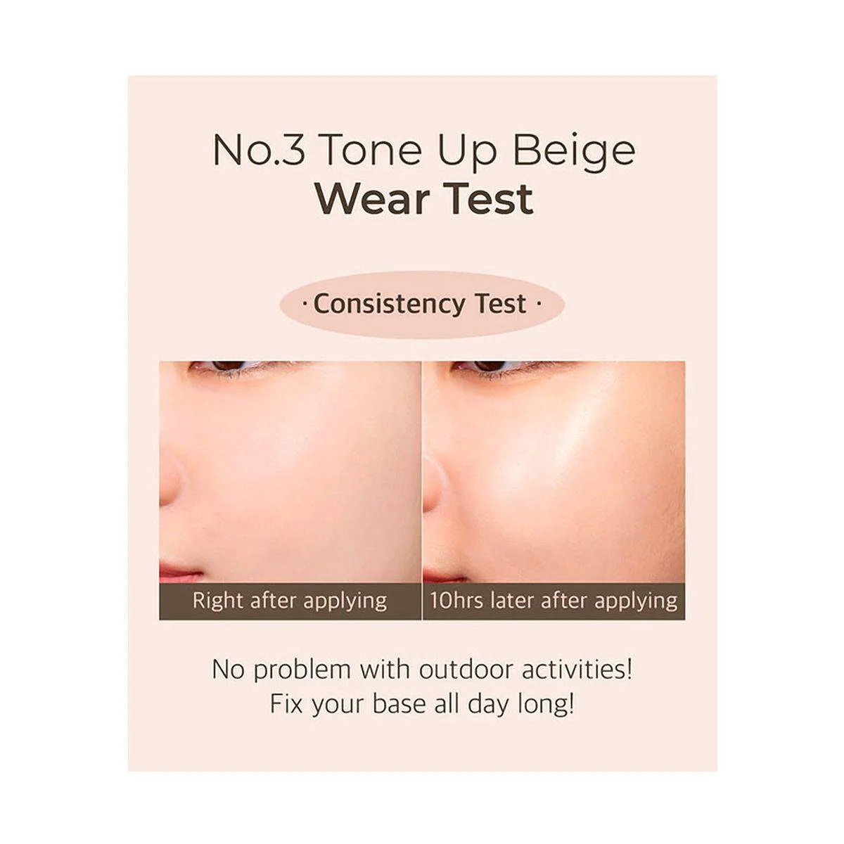 Numbuzin 3 Porcelain Base-Skip Tone Up Beige SPF50+ 50ml - Image 3