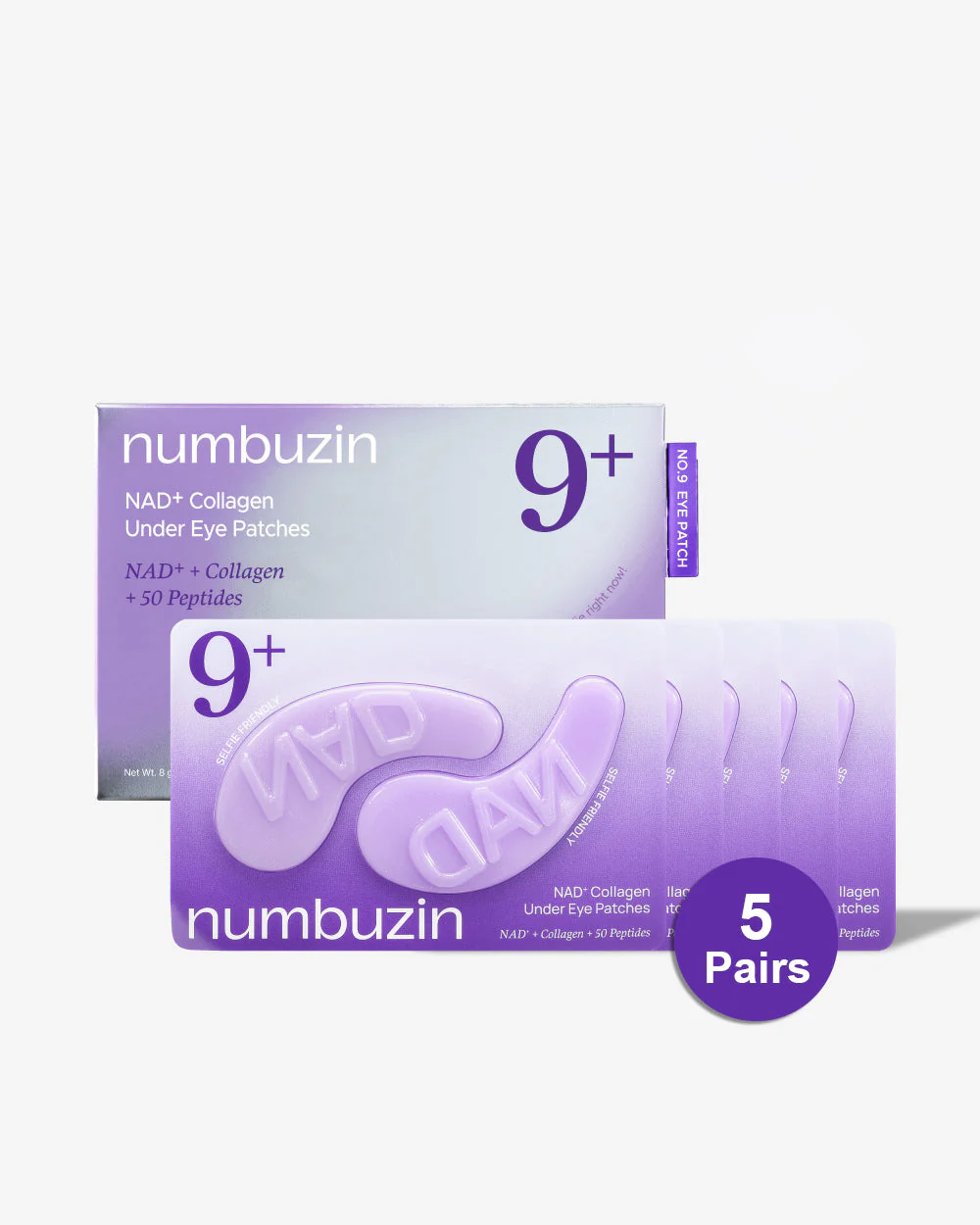 Numbuzin 9+ NAD + Collagen Under Eye Patch 5 Pairs - Image 2