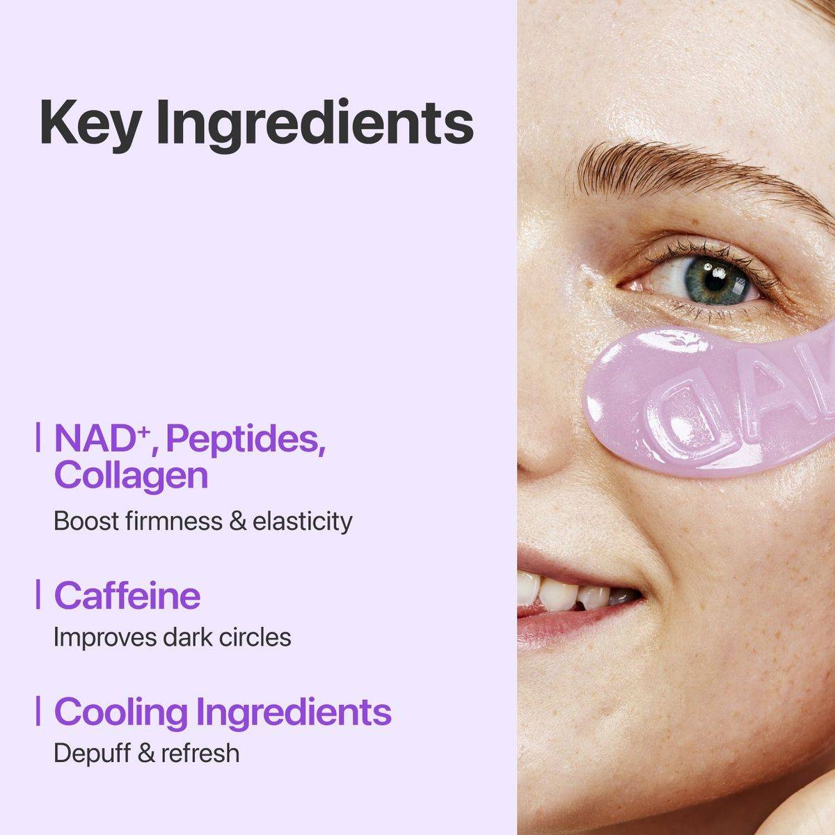 Numbuzin 9+ NAD + Collagen Under Eye Patch 5 Pairs - Image 4