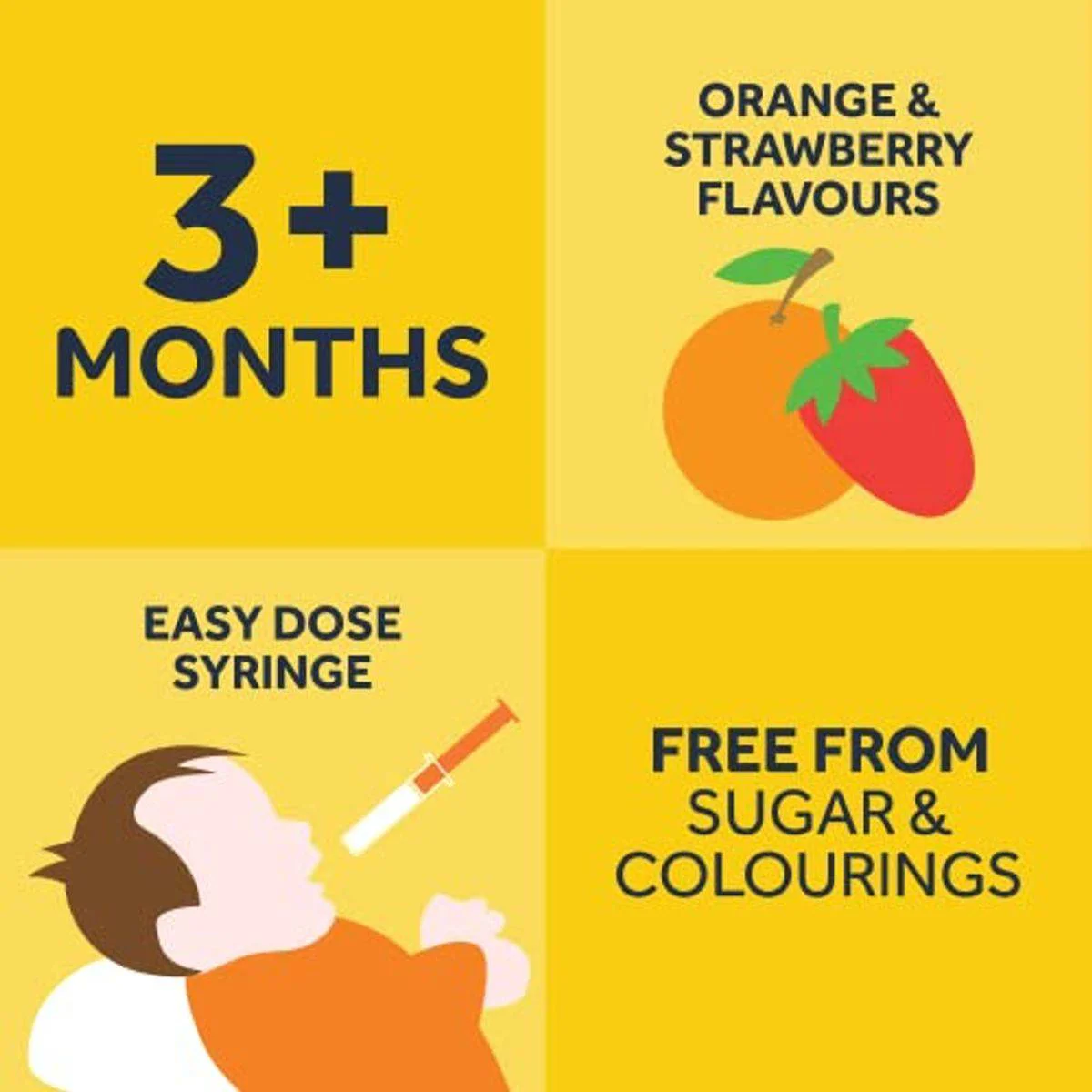 Nurofen Children 100mg/5ml Fever & Pain Relief Oral Suspension Orange 100ml - Image 2