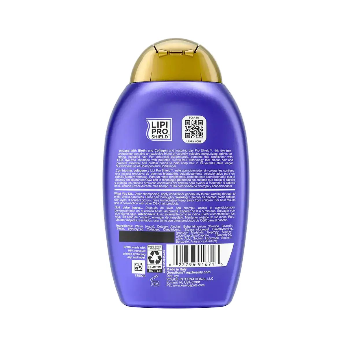OGX Biotin & Collagen Conditioner 385ml - Image 2