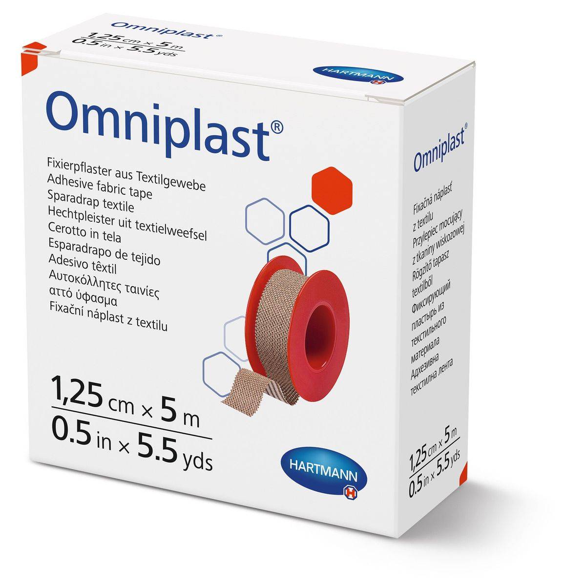 Omniplast Adhesive Fabric Tape 1.25cm x 5m
