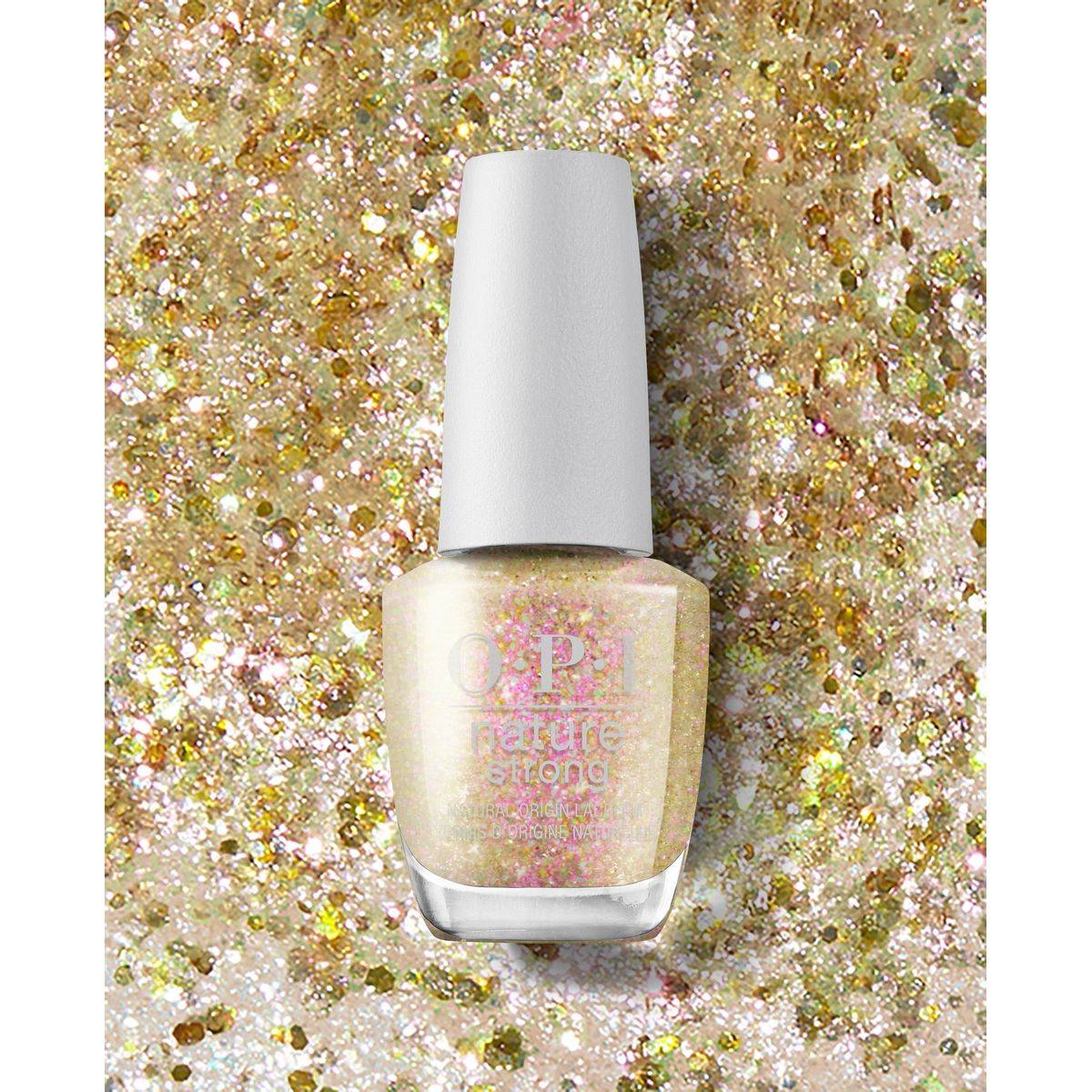 OPI Nature Strong Vegan Lacquer Glitter Mind Full Of Glitter 15ml - Image 6
