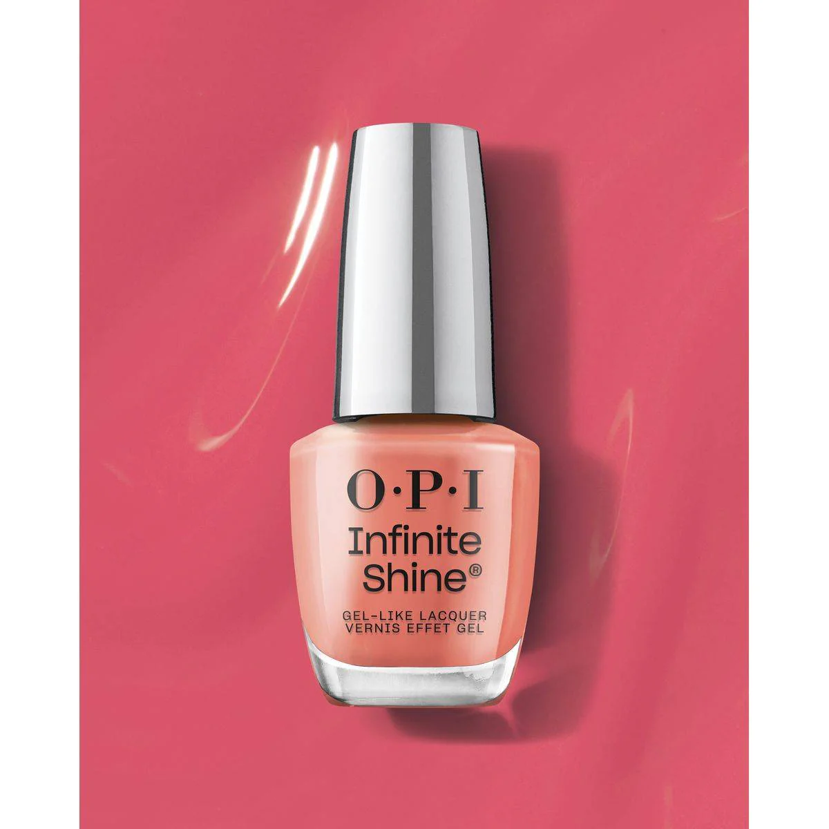 OPI New Infinite Shine Long Wear Lacquer Orange Megawatt Hot 15ml - Image 3