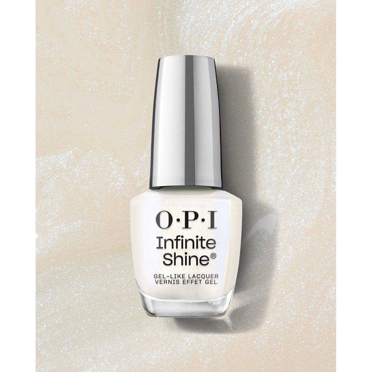 OPI New Infinite Shine Long Wear Lacquer White Shimmer Takes All 15ml - Image 3