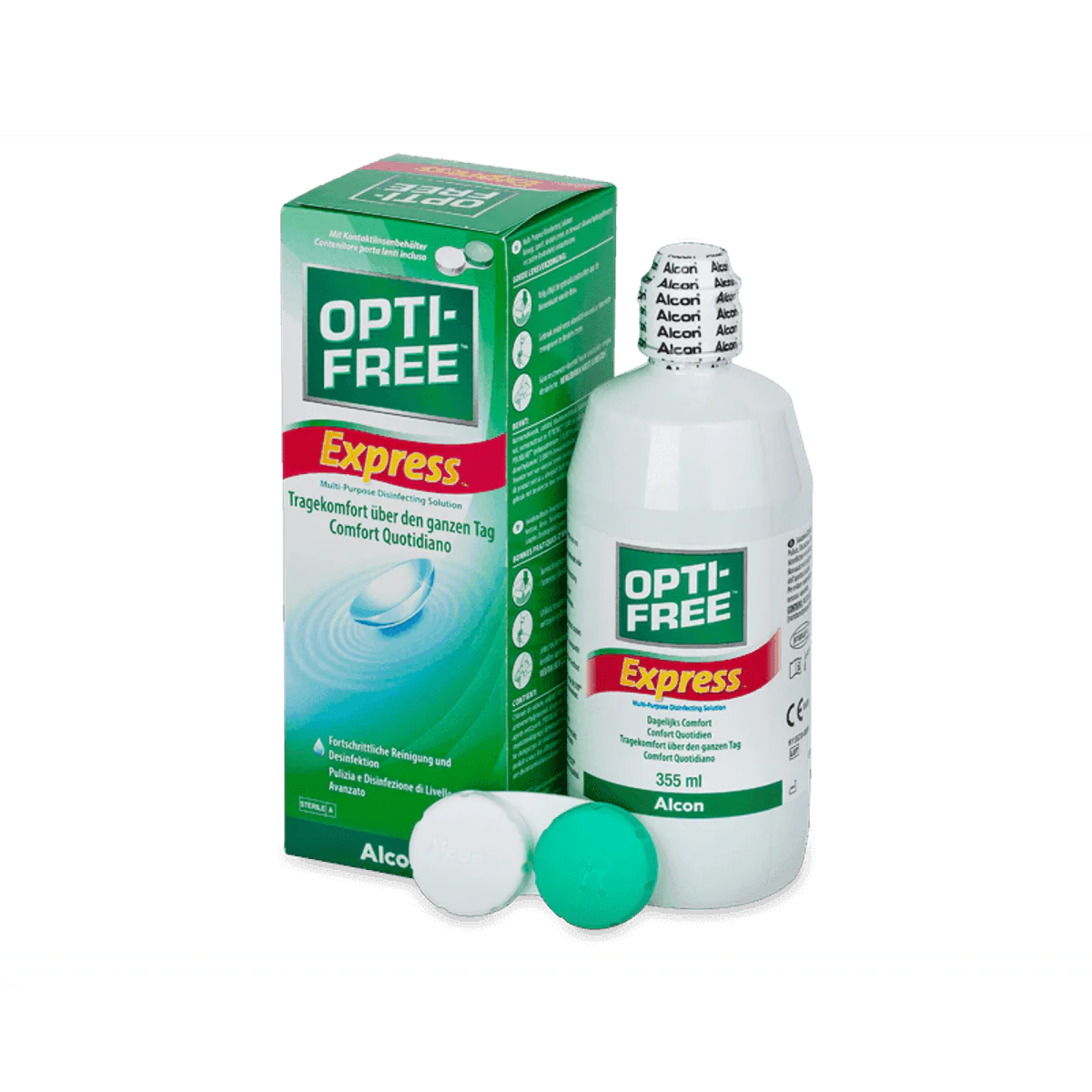 Opti-Free Express Multipurpose Disinfectant Lens Solution 355ml