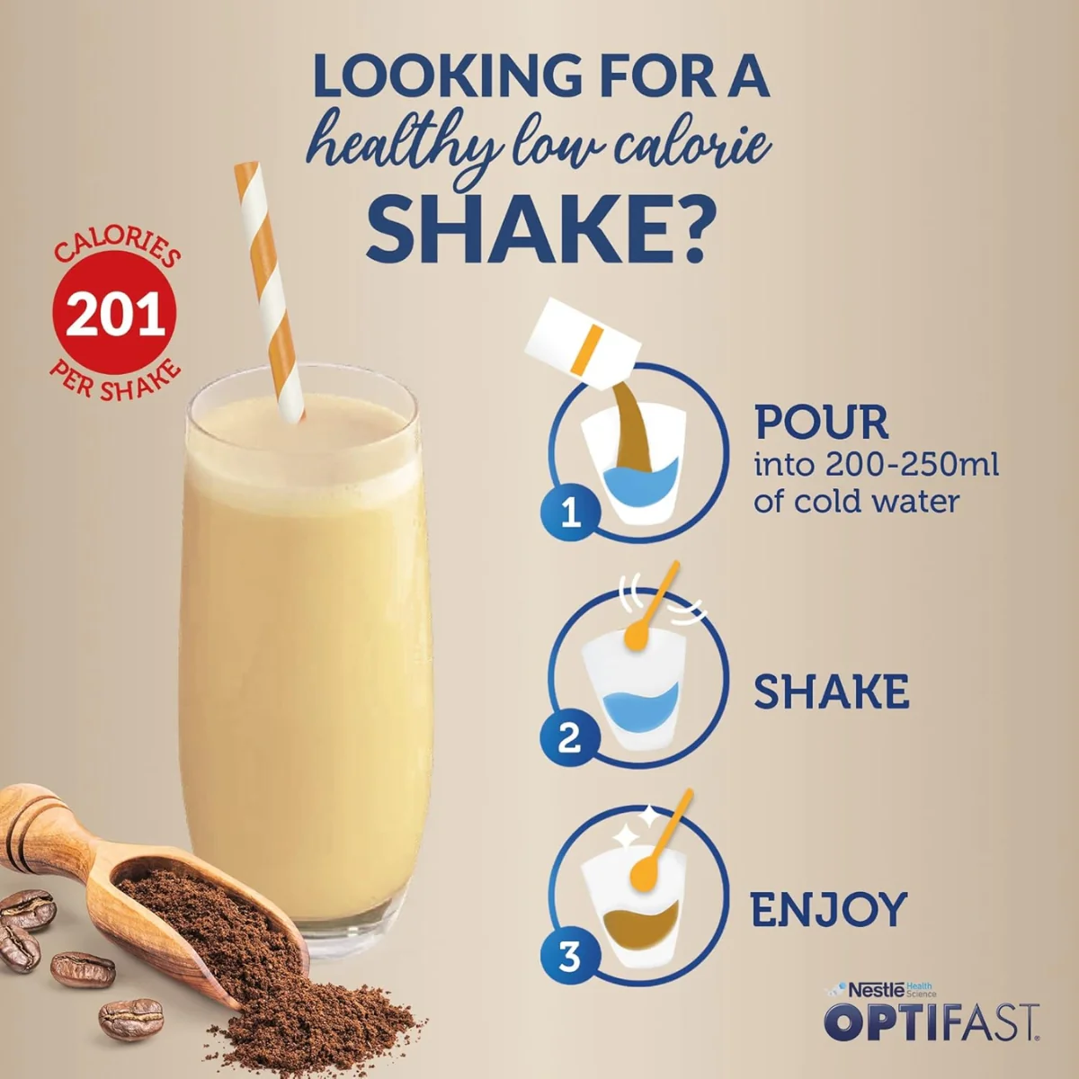 Optifast Very Low Calorie Diet Shake Coffee Flavor 636g - Image 3