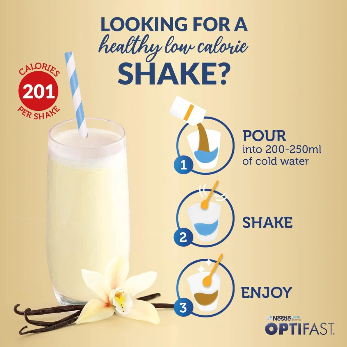 Optifast Very Low Calorie Diet Shake Vanilla Flavor 636g - Image 3