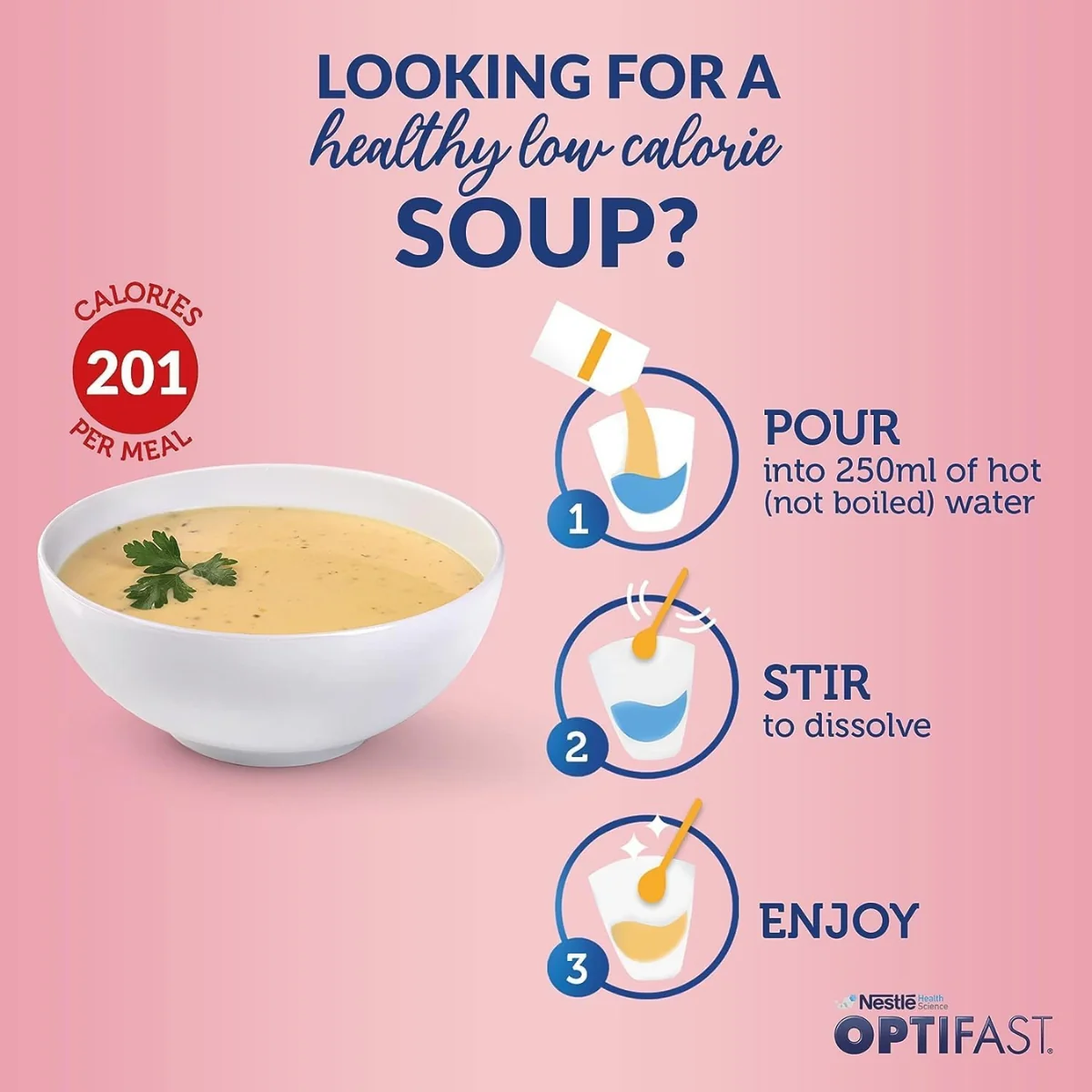 Optifast Very Low Calorie Diet Soup Chicken Flavor 424g - Image 3