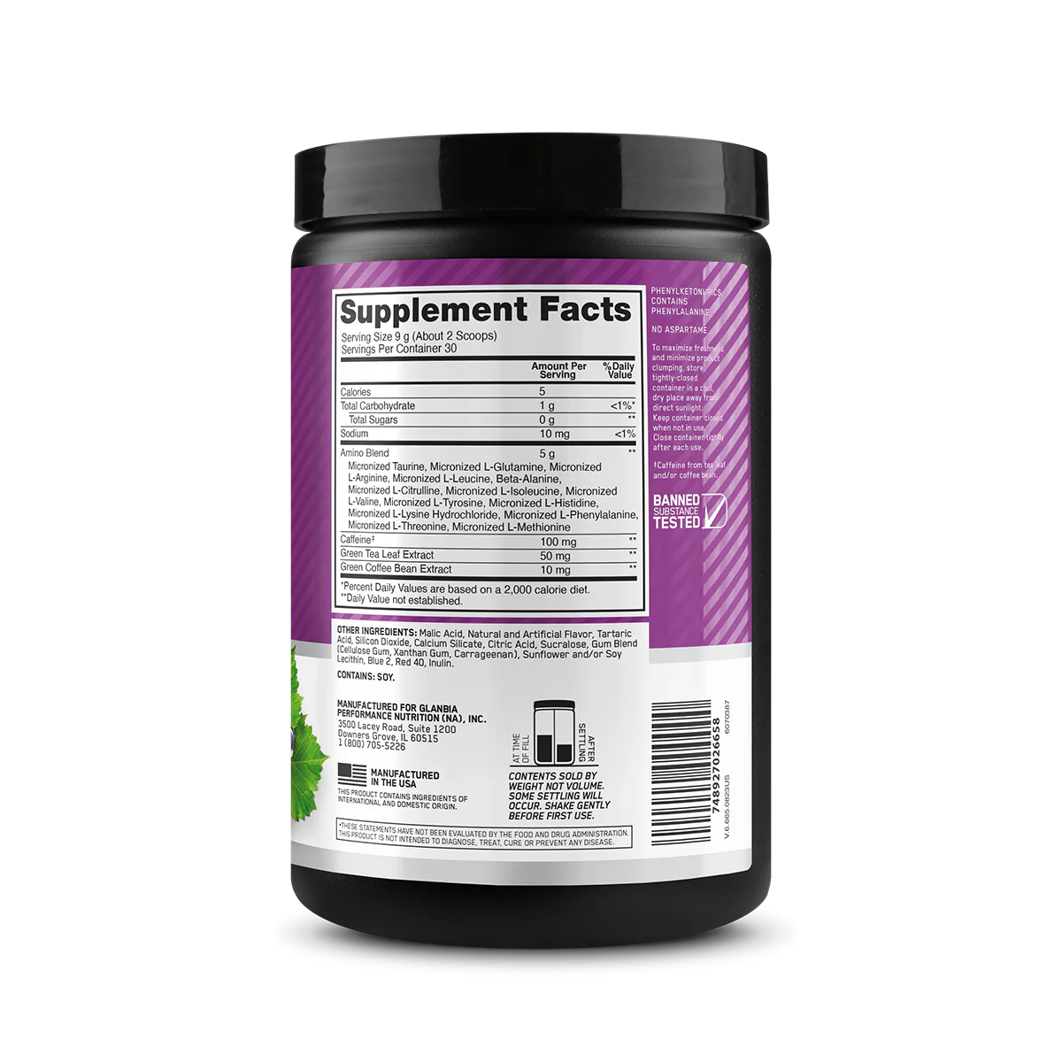 Optimum Nutrition Amino Energy Concord Grape 270g - Image 3