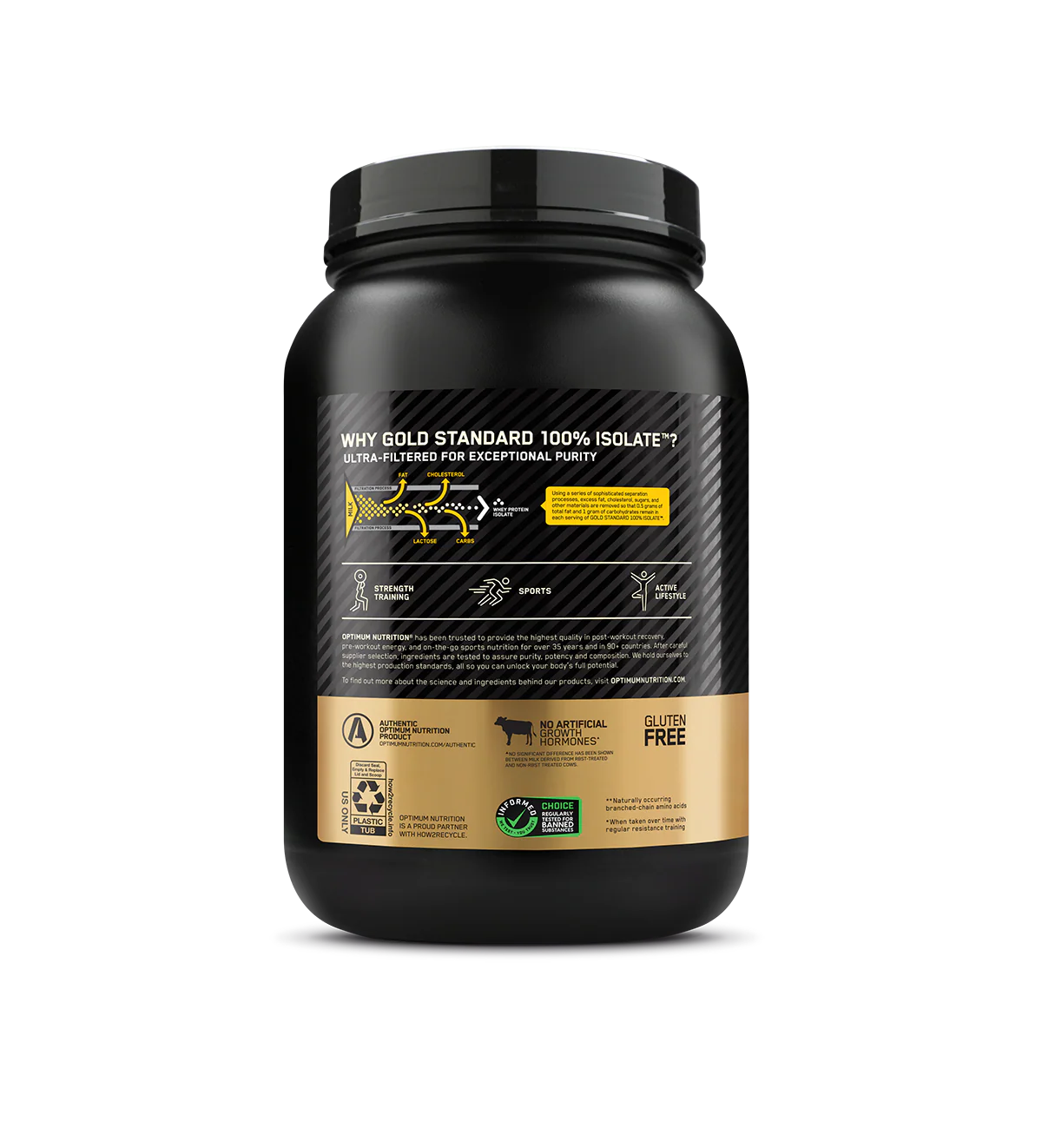 Optimum Nutrition Gold Standard Isolate Protein Chocolate Bliss 744g - Image 2