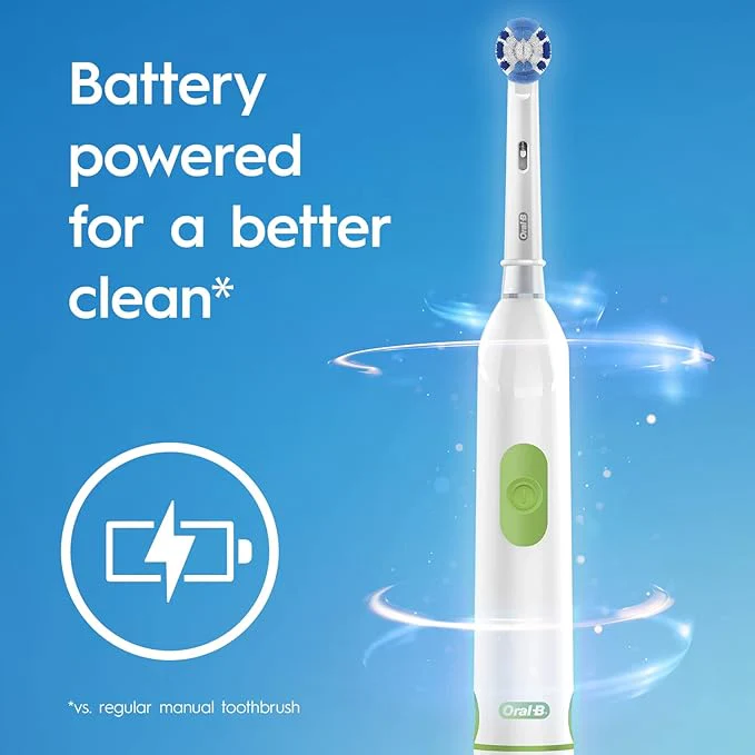 Oral B Toothbrush Battery Powered Revolution White - Image 3