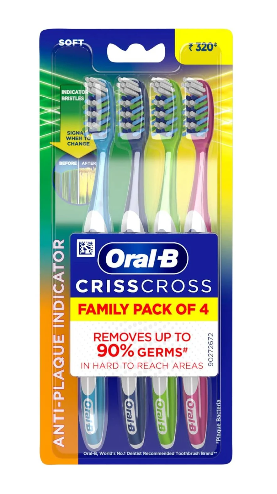 Oral B Toothbrush Criss Cross Deep Clean Soft