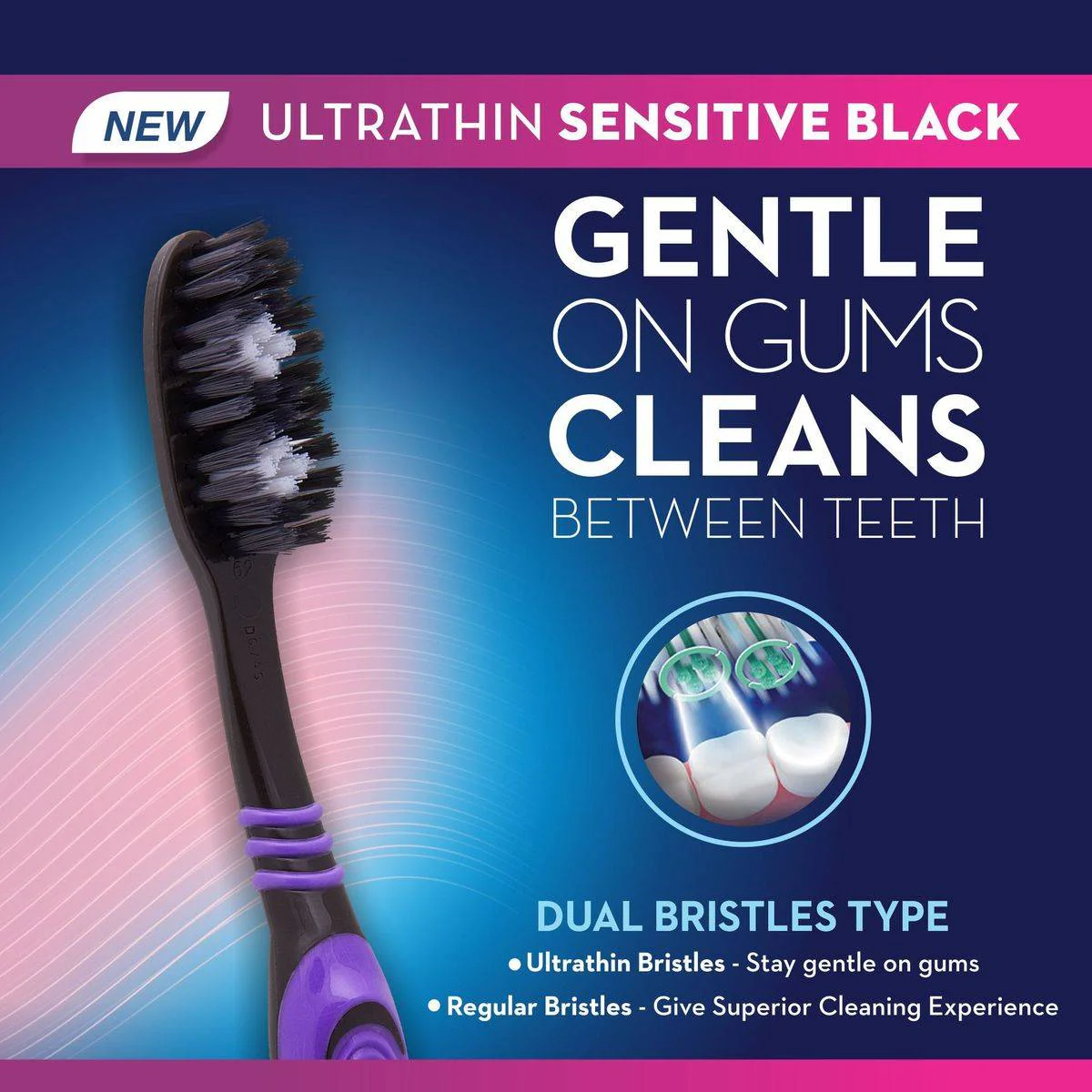 Oral B Toothbrush Ultra Thin Sensitive Black Soft - Image 2