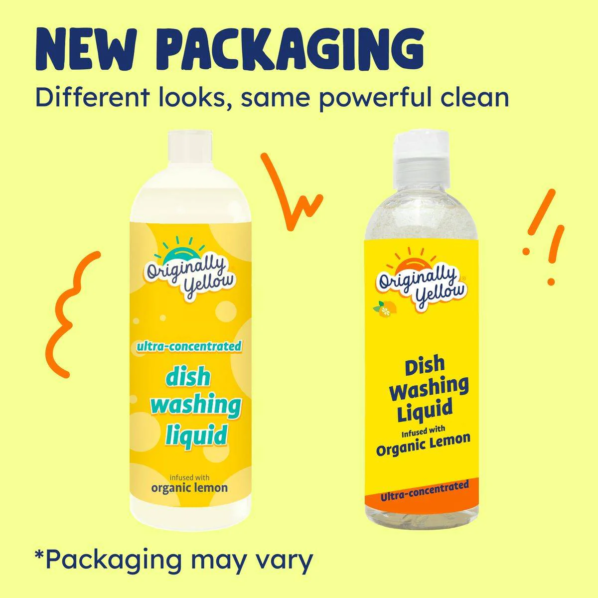 Originally Yellow Dish Washing Liquid Lemon 470ml - Image 2