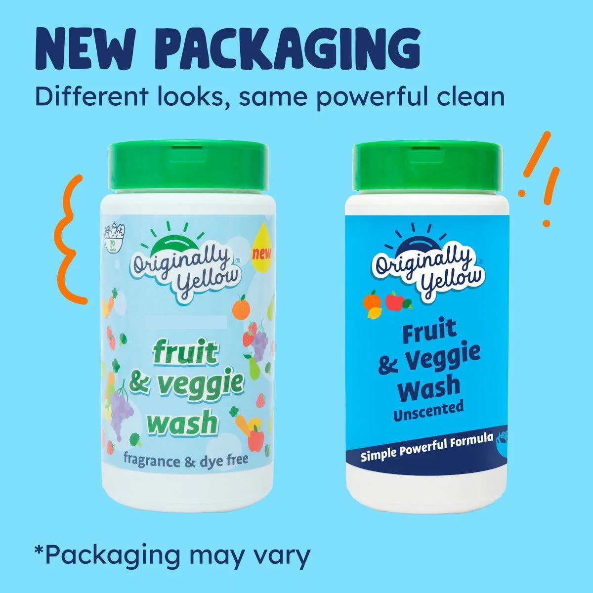 Originally Yellow Fruit & Veggie Wash Powder 453g - Image 6