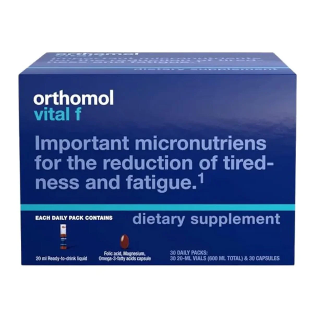 Orthomol Vital F 20ml 30 Vials & 30 Capsules