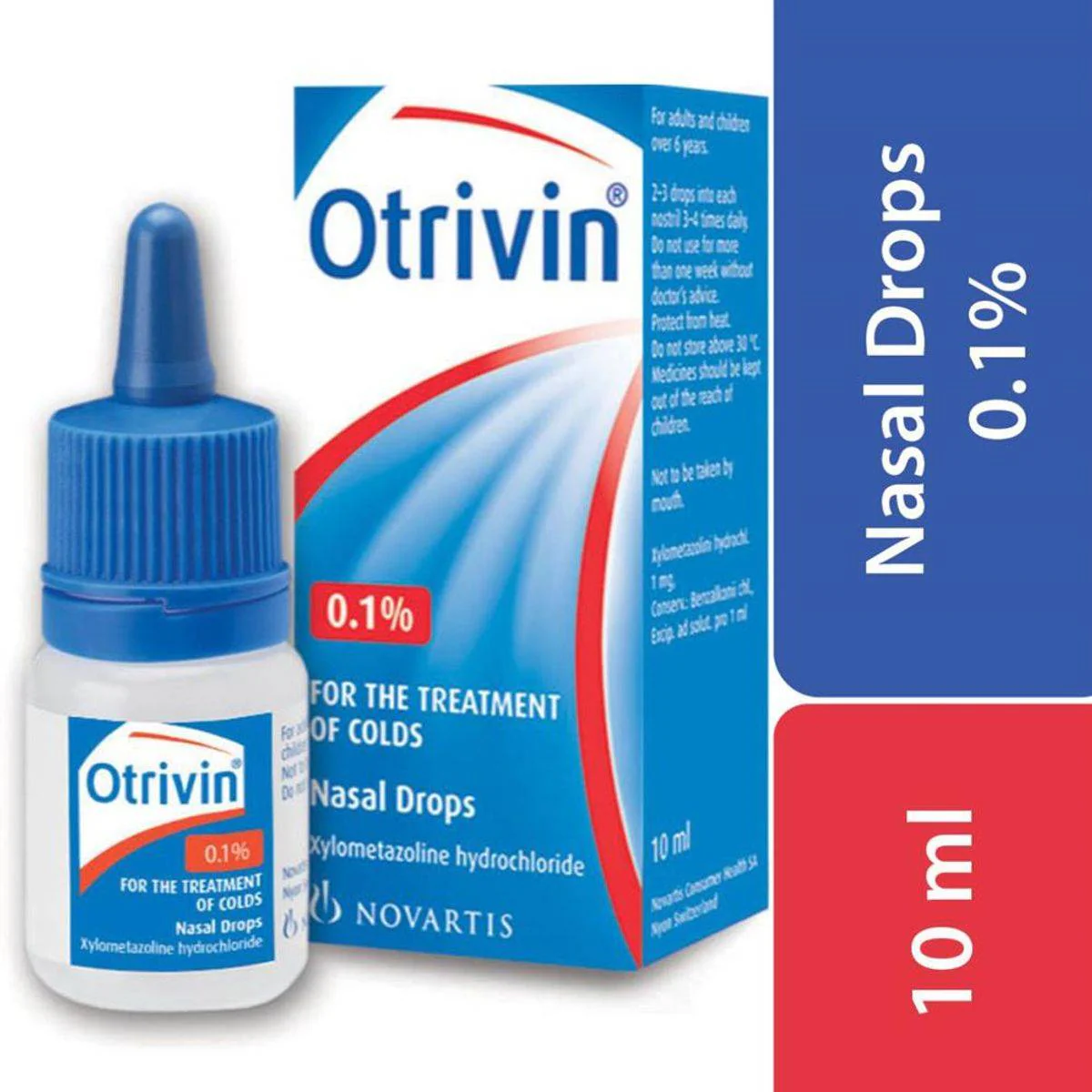 Otrivin 0.1% Nasal Drops Adult 10ml - Image 2
