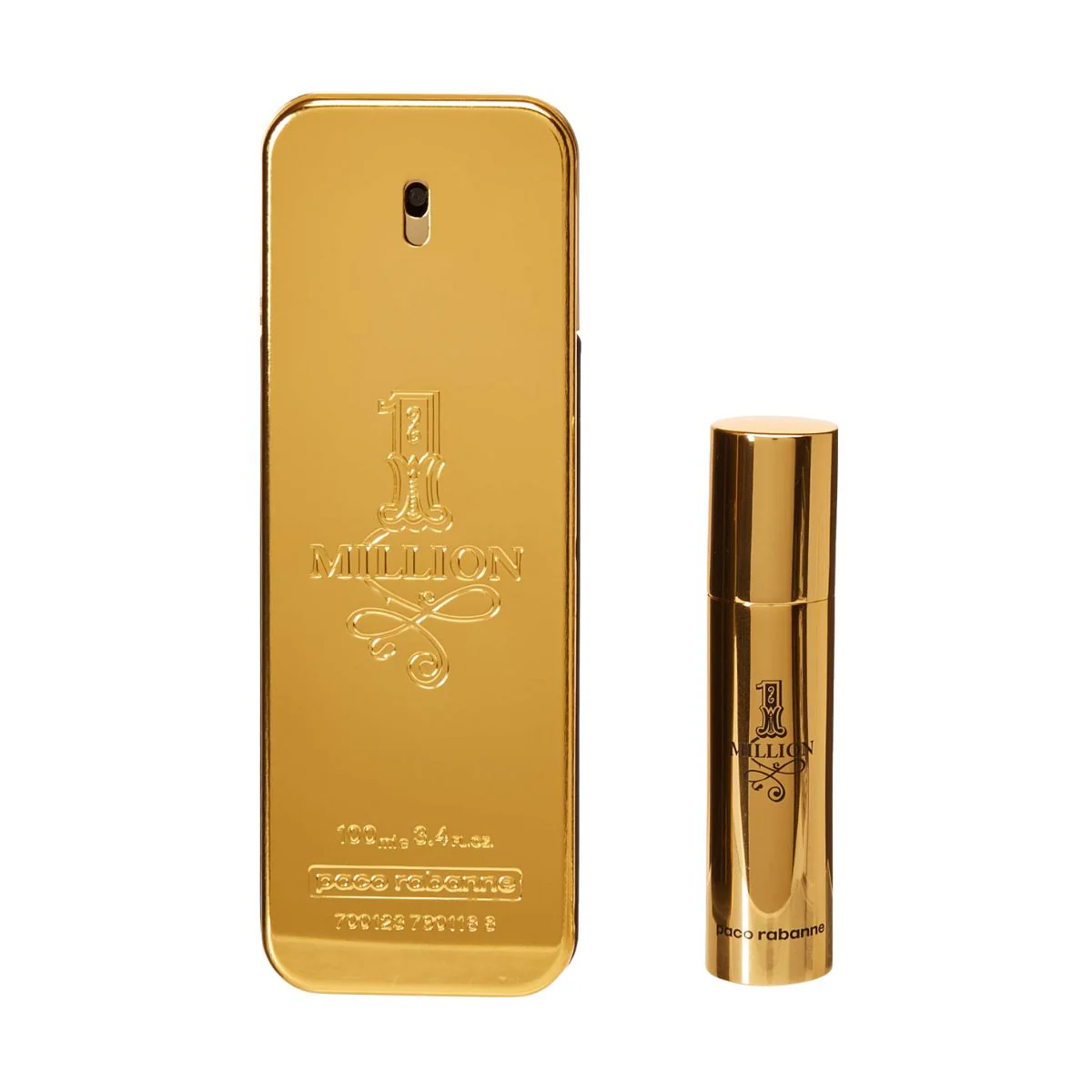 Paco Rabanne 1 Million Eau de Toilette 100ml + Eau de Toilette 10ml Travel Spray Gift Set