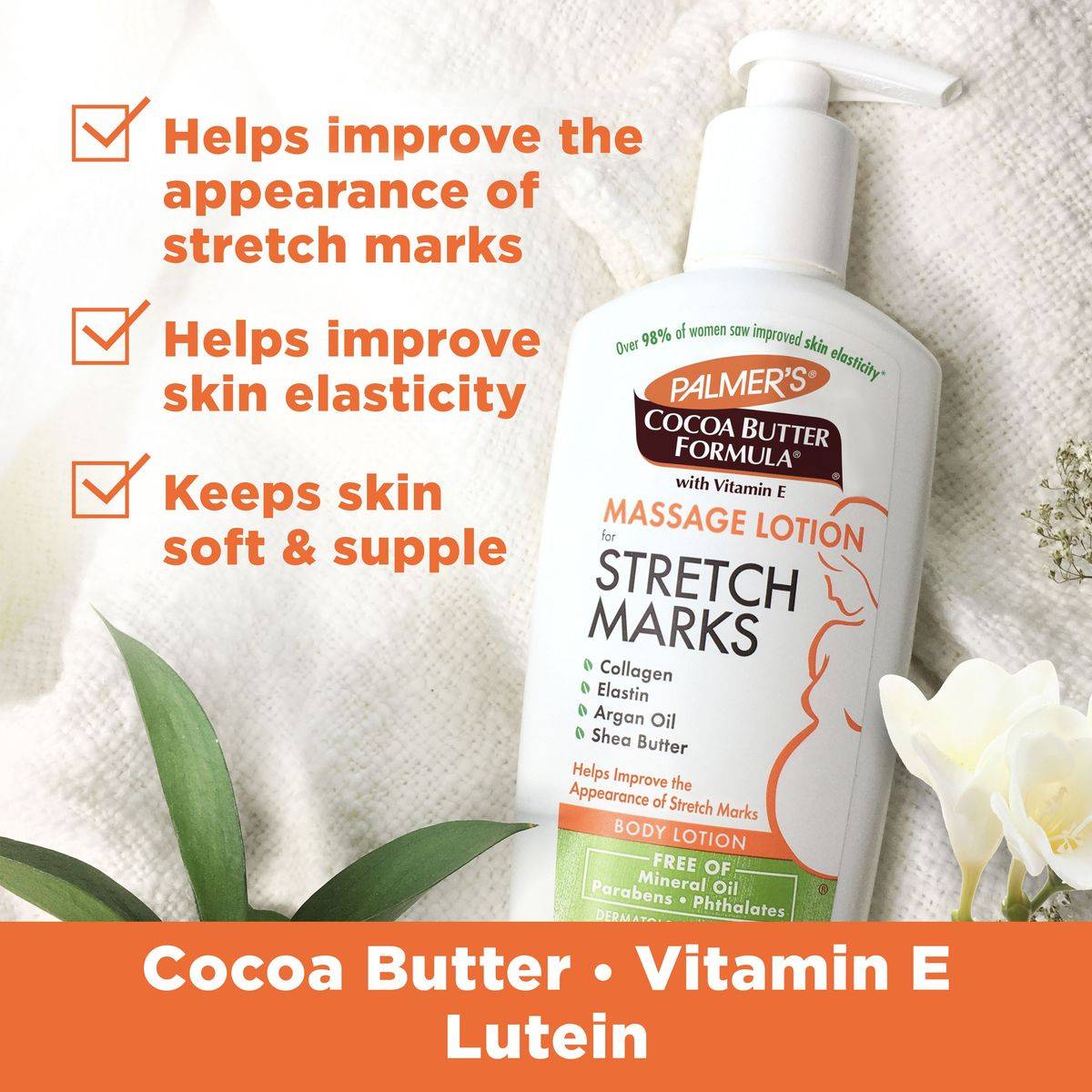 Palmers Cocoa Butter Formula With Vitamin E Stretch Marks Massage Lotion 250ml - Image 10