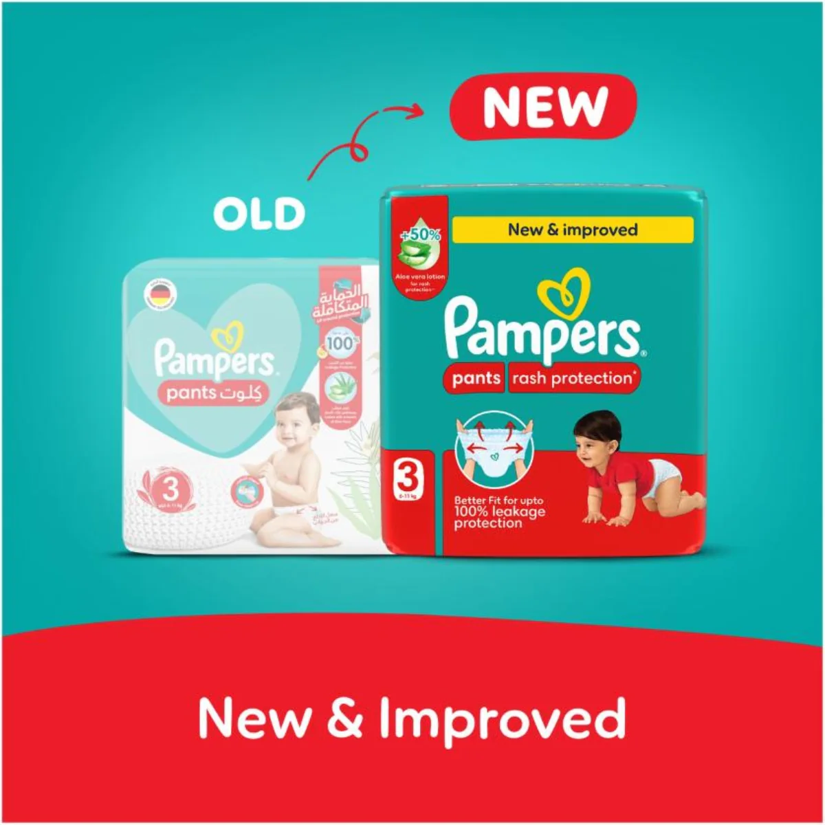 Pampers Diapers Baby Dry Pants Size 3 (6-10kg) 80 Pieces - Image 2