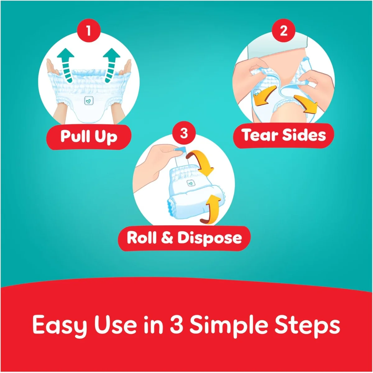 Pampers Diapers Baby Dry Pants Size 5 (11-16kg) 60 Pieces - Image 5