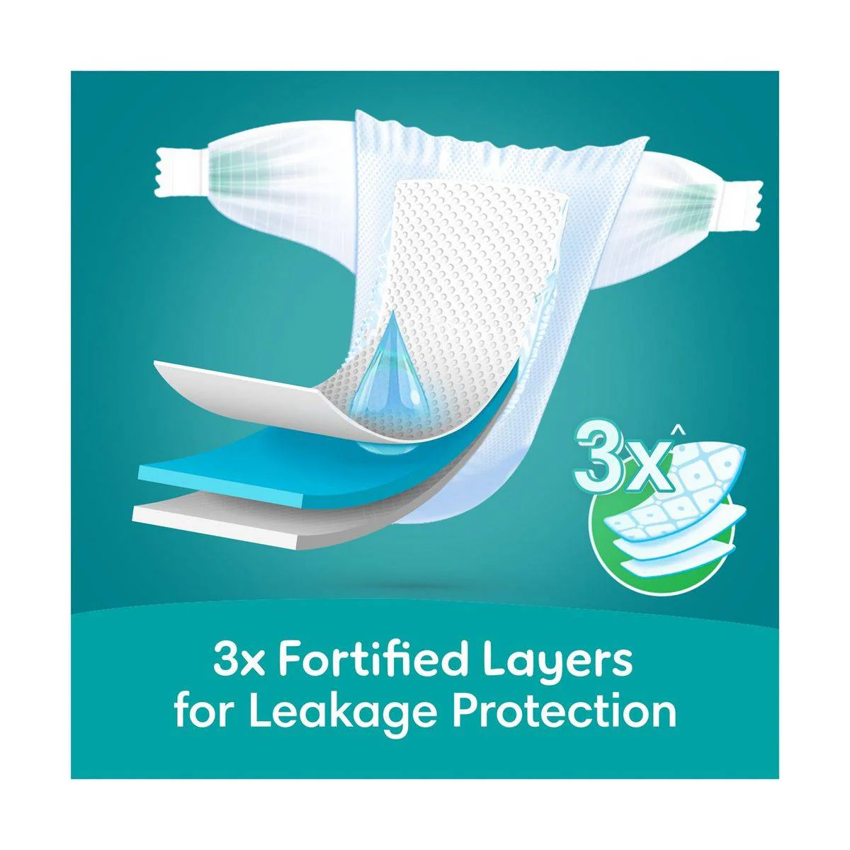 Pampers Diapers Baby Dry Taped Size 1 (2-5kg) 66 Pieces - Image 2