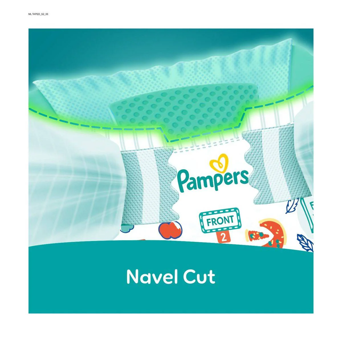 Pampers Diapers Baby Dry Taped Size 2 (3-8kg) 64 Pieces - Image 5