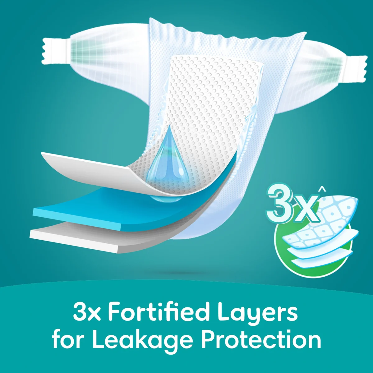 Pampers Diapers Baby Dry Taped Size 6 (13+kg) 46 Pieces - Image 4