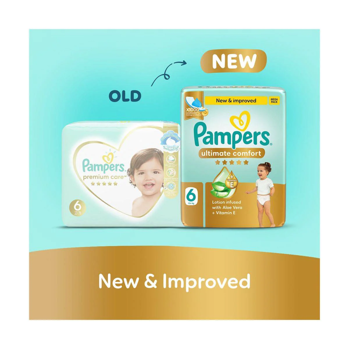 Pampers Diapers Premium Care Taped Size 6 (13+kg) 36 Pieces - Image 6