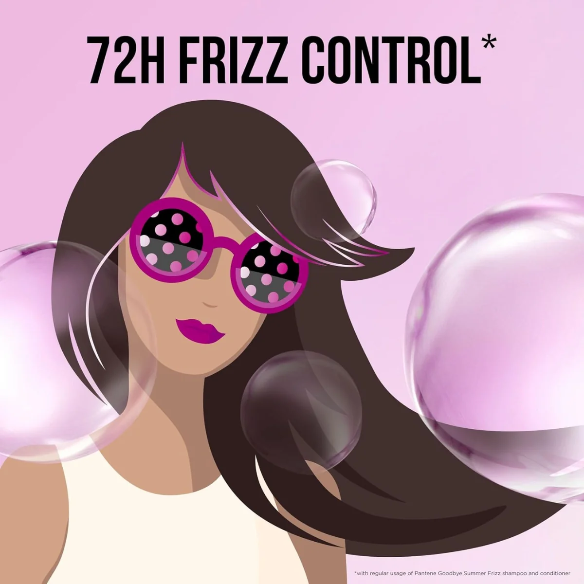 Pantene ProV Frizz Control Shampoo 375ml - Image 2