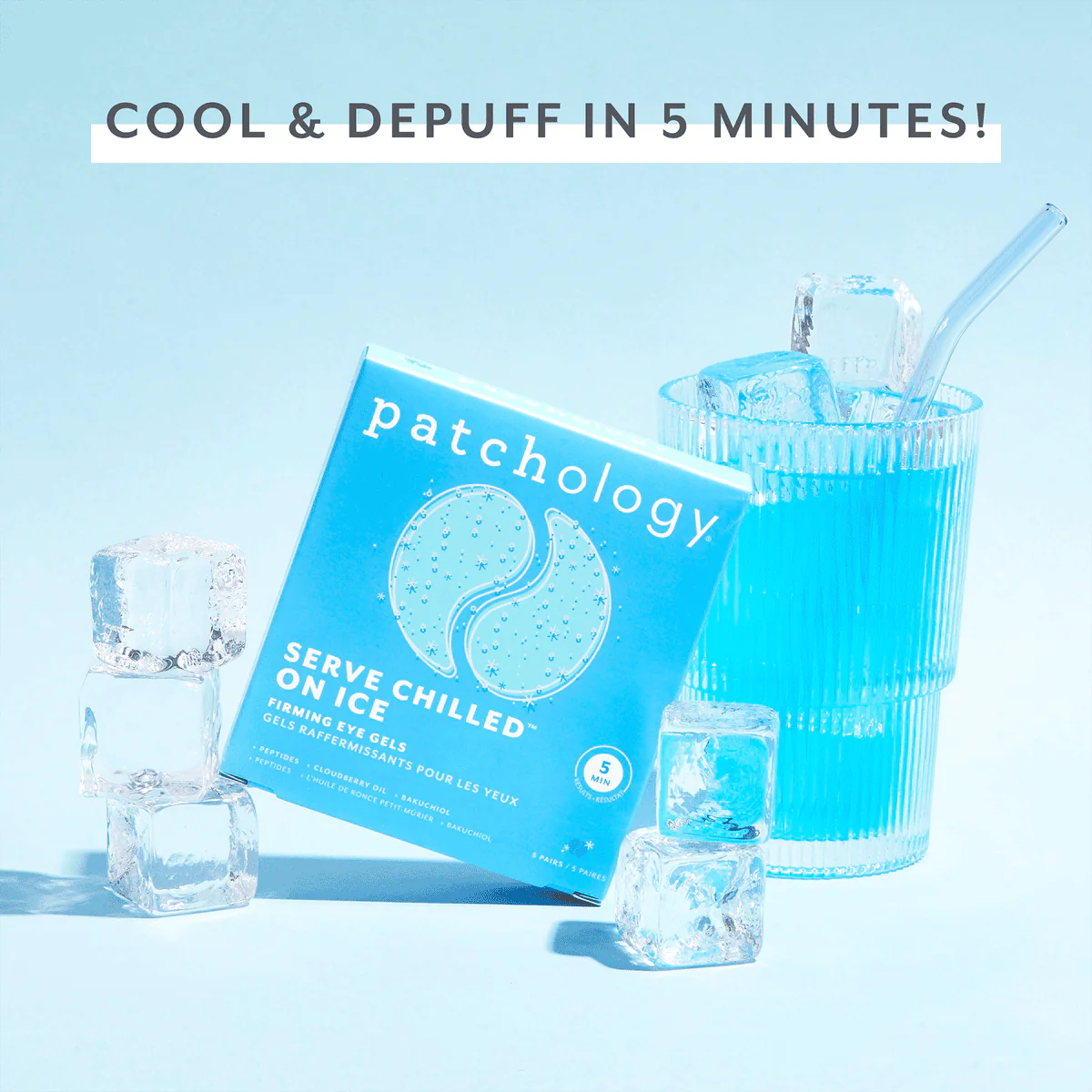 Patchology Serve Chilled Iced Eye Gels 5 Pairs - Image 2