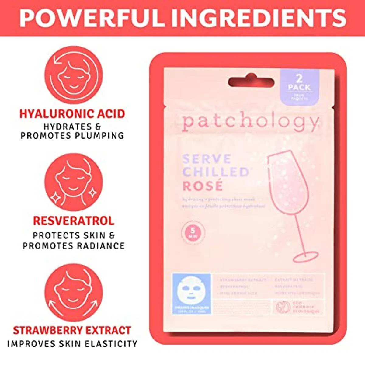 Patchology Serve Chilled Rose Sheet Mask 2 Pack - Image 2