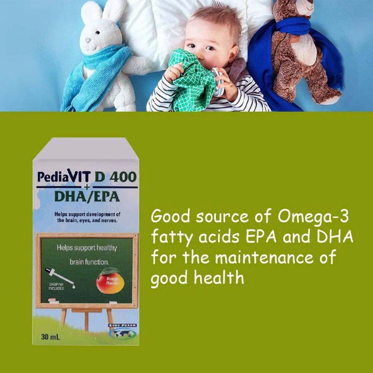 Pediavit D 400IU DHA/EPA Oral Drops 30ml - Image 3