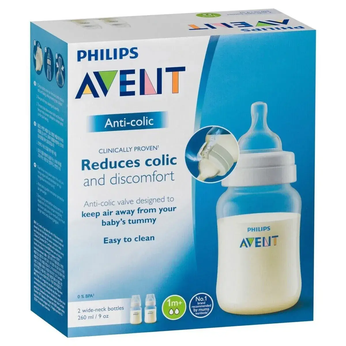 Philips Avent Anti Colic Bottle 260ml 2 Pack - Image 2