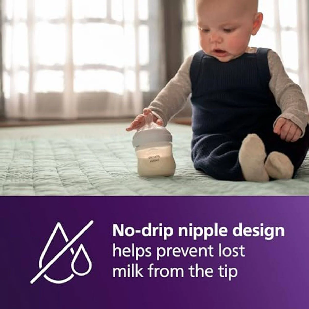 Philips Avent Natural 3.0 Feeding Bottle 125ml 2 Pack - Image 4