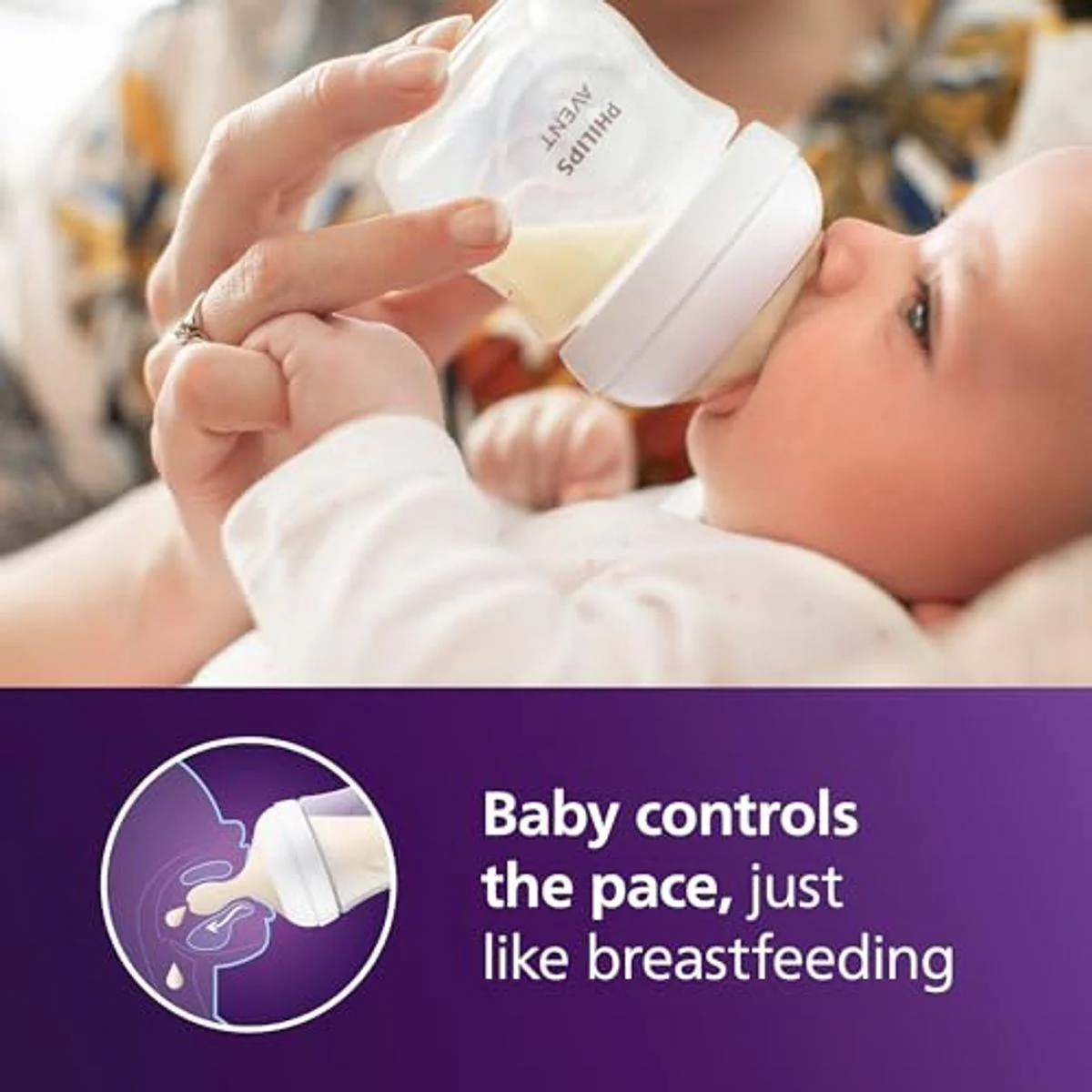 Philips Avent Natural 3.0 Feeding Bottle 125ml 2 Pack - Image 5