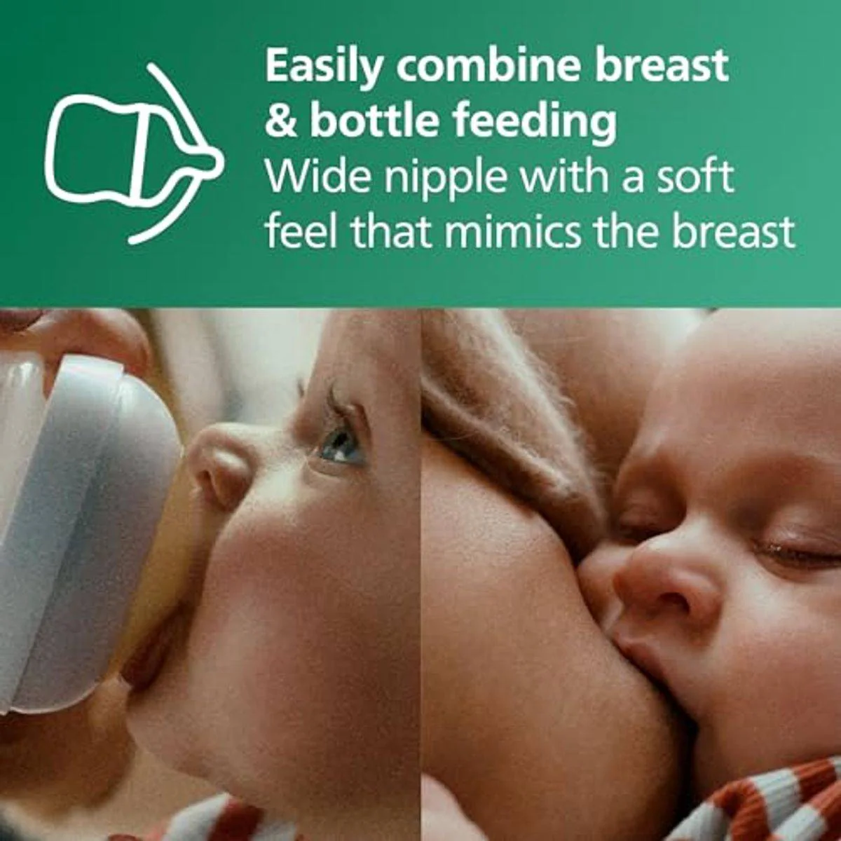 Philips Avent Natural 3.0 Feeding Bottle Glass 120ml - Image 5