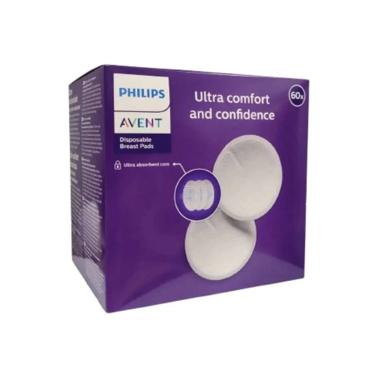Philips Avent Ultra Comfort Disposable Breast Pads 60 Pieces - Image 2