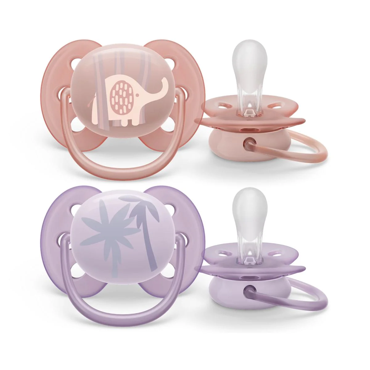 Philips Avent Ultra Soft Pacifier 0-6 Months Girl 2 Pack - Image 4