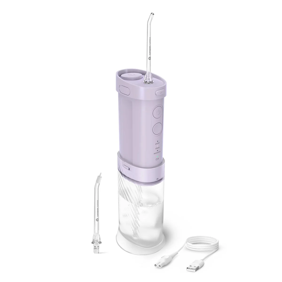 Philips Sonicare Compact Flosser Oral Irrigator 1000 Purple HX3333/23 - Image 2