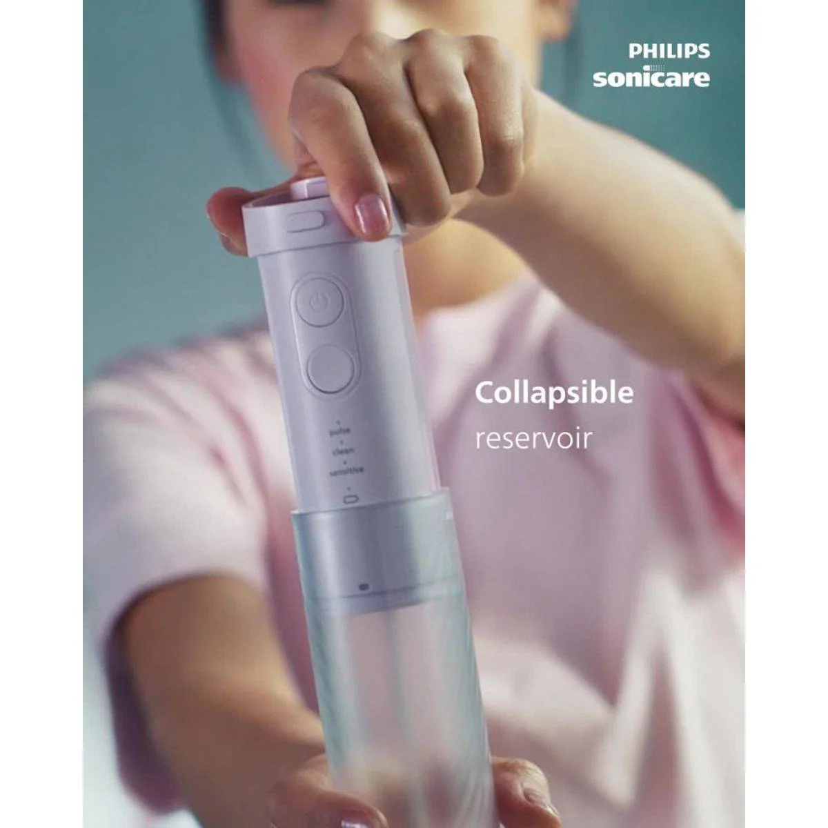 Philips Sonicare Compact Flosser Oral Irrigator 1000 Purple HX3333/23 - Image 4