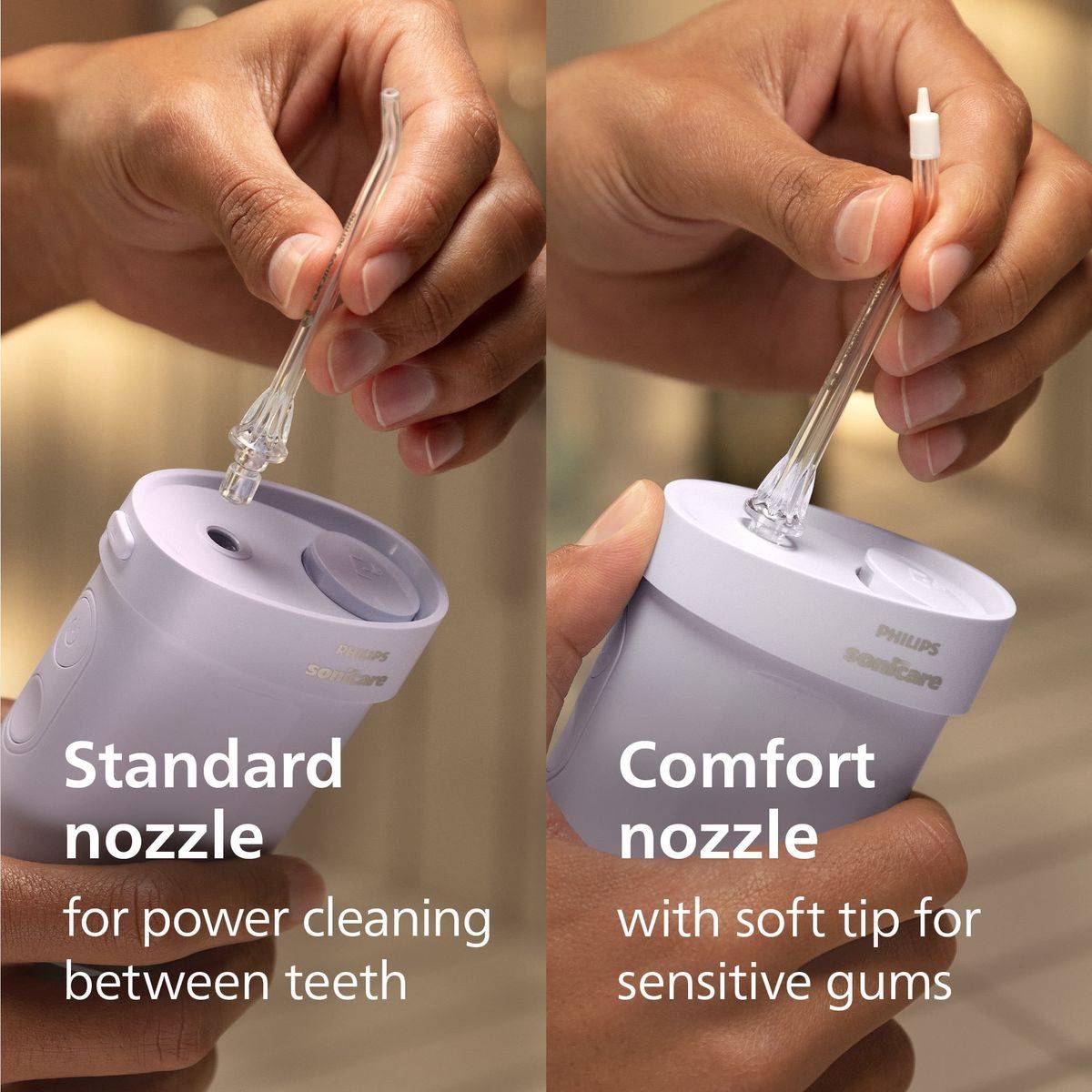 Philips Sonicare Compact Flosser Oral Irrigator 1000 Purple HX3333/23 - Image 6