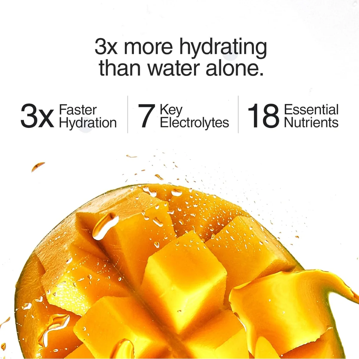 Phizz Daily 3-In-1 Hydration Electrolytes & Vitamins 20 Effervescent Tablets Mango - Image 4