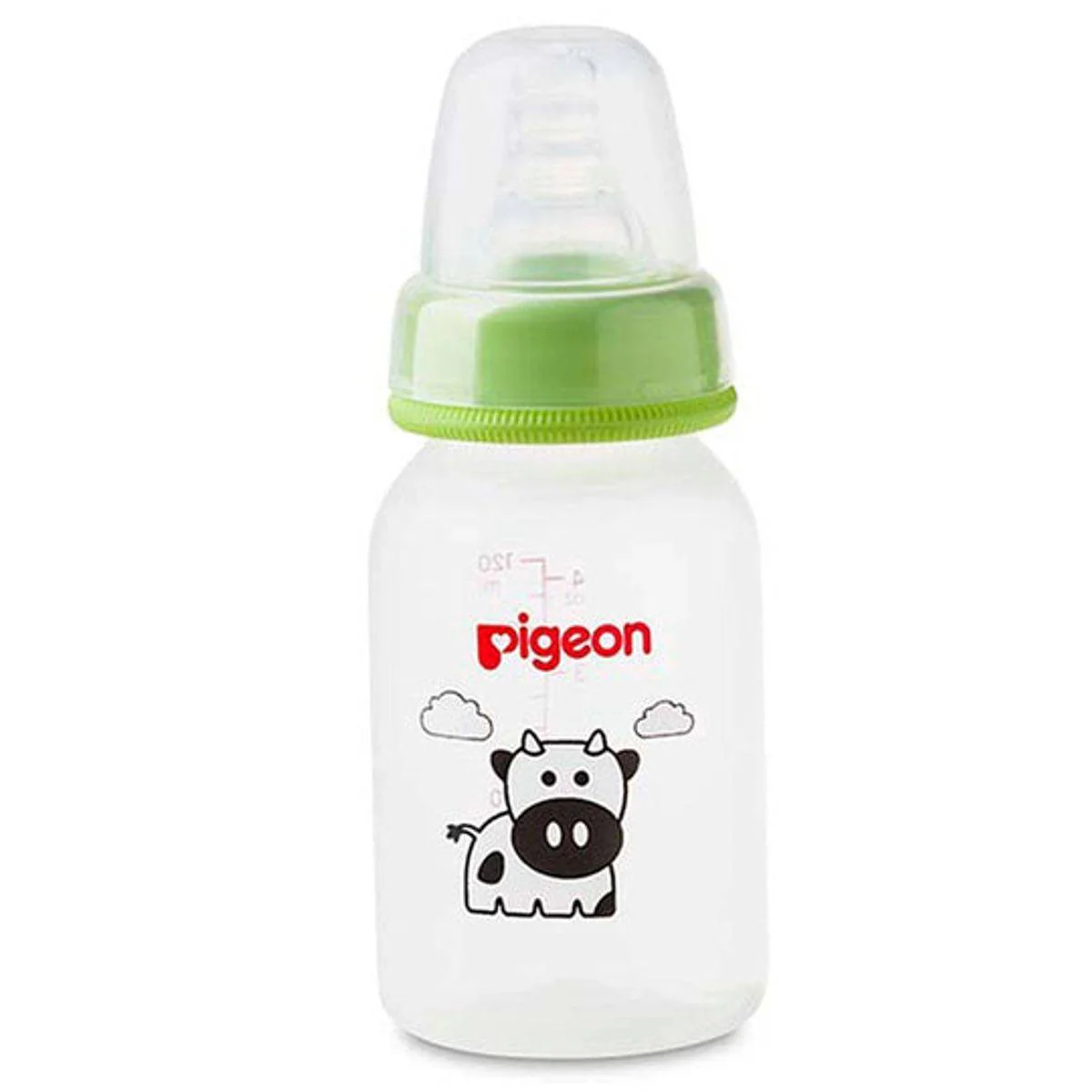 Pigeon Flexible Plastic Bottle Decorated 0 Months+ Animals 120ml - Image 2