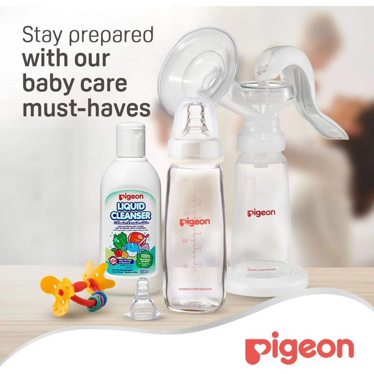 Pigeon Glass Feeding Bottle Transparent Cap 200ml - Image 4