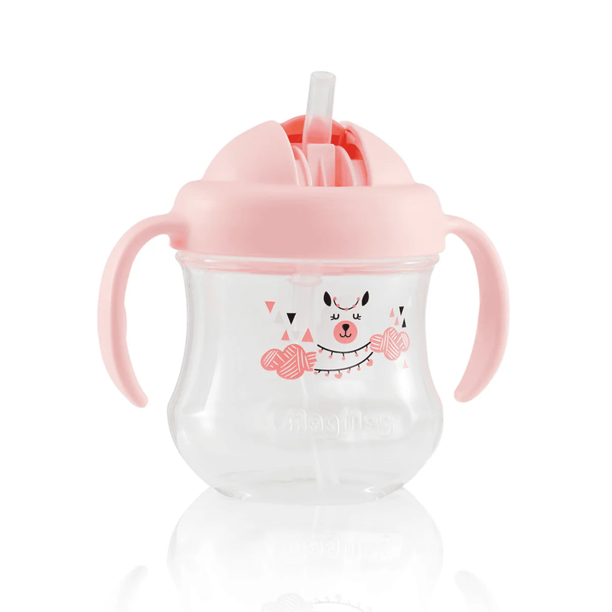 Pigeon Mag Mag Straw Cup Pink - Image 2