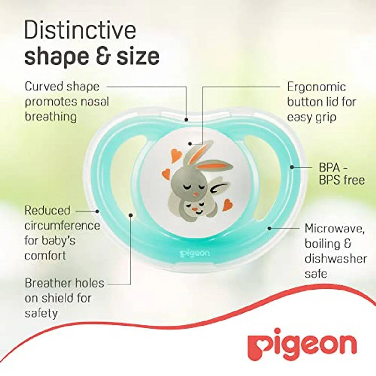 Pigeon Mini Light Pacifier Small Unisex - Image 5