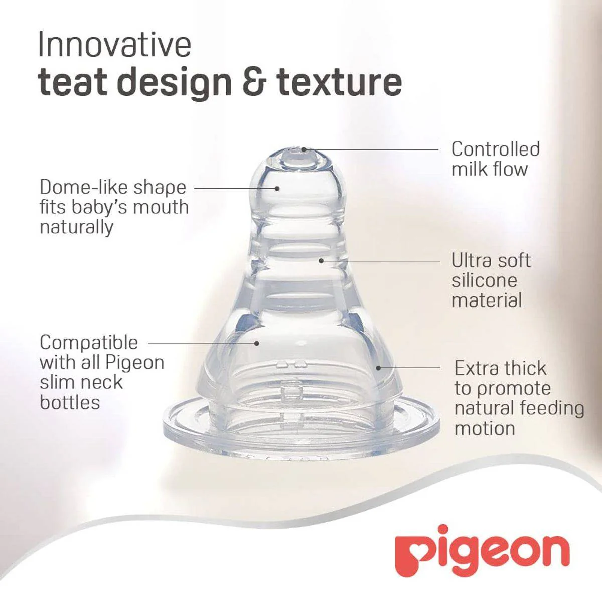 Pigeon Plastic Feeding Bottle Transparent Cap 240ml - Image 4
